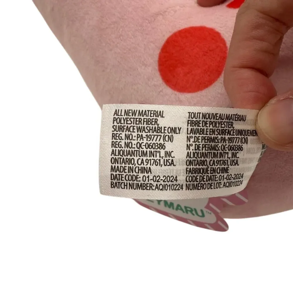 Honeymaru Strawberry Bunny Bubble Tea Boba Plush 15
